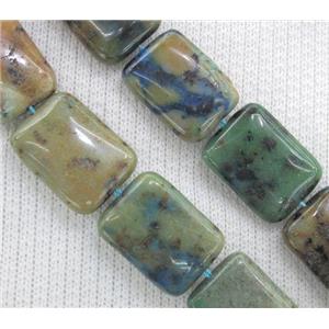Azurite beads, rectangle, approx 13x18mm