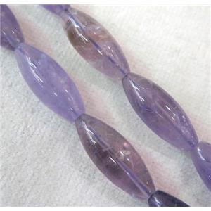 barrel Amethyst Beads, purple, approx 12-30mm