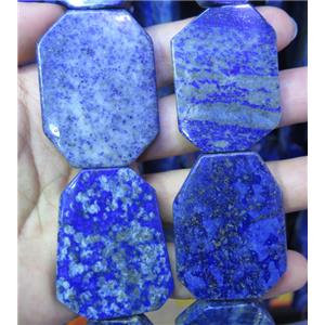 lapis lazuli slice beads, freeform, blue, approx 20-40mm, 8pcs per st.