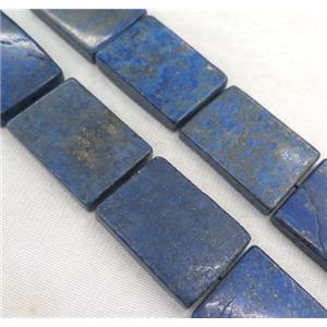 lapis lazuli beads, rectangle, blue, approx 25-35mm