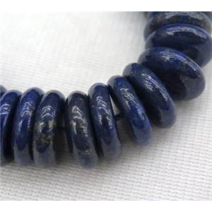 blue Lapis Lazuli heishi beads, approx 10mm dia