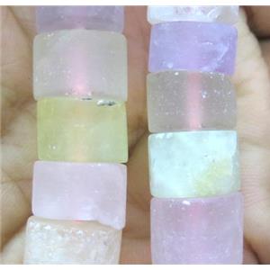 mix matte gemstone heishi beads, approx 14-16mm dia