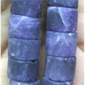 matte Amethyst heishi beads, purple, approx 14-16mm dia