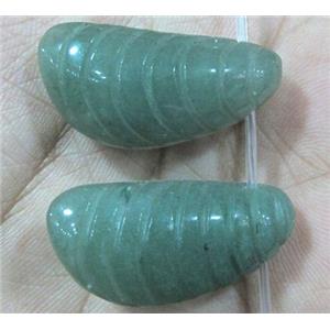 green aventurine bug bead, approx 15-30mm