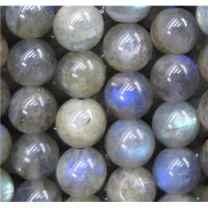 round Labradorite bead, AA-grade, approx 6mm dia