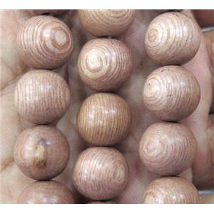 round Redwood rosery beads, approx 12mm dia