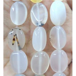 natural Heihua Agate bead, oval, approx 12x16mm