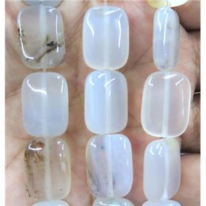 natural Heihua Agate beads, rectangle, approx 13x18mm