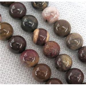 Ocean Agate bead, round, approx 10mm dia