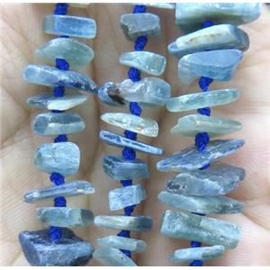 kyanite chip bead, freeform, blue, approx 5-12mm