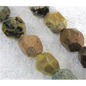 ocean jasper nugget beads, faceted freeform, approx 15-20mm
