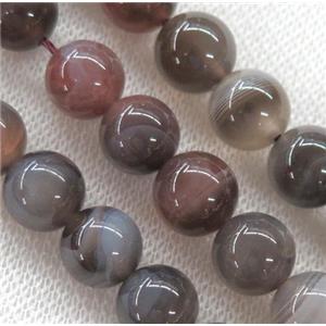 round Botswana Agate Beads, approx 14mm dia