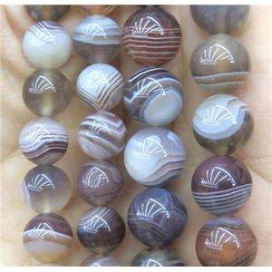 round gray Botswana Agate beads, approx 6mm dia