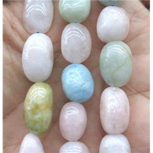 beryl multicolor Morganite beads, freeform, approx 8-14mm