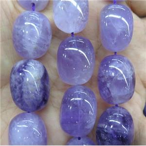 Amethyst nugget beads, freeform, purple, approx 15-20mm