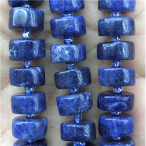 sodalite heishi beads, blue, approx 7-10mm