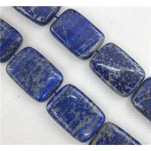 lapis lazuli bead, rectangle, blue, approx 18x25mm