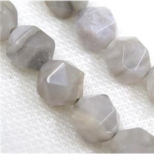 white Crazy Lace Agate Beads Cut Round, approx 10mm dia