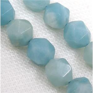 Blue Amazonite Beads Cutted Round, approx 8mm dia
