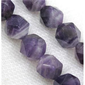 Purple Amethyst Beads Cut Round, approx 8mm dia