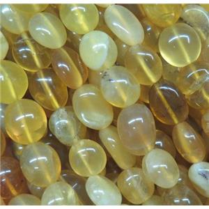 yellow citrine chips bead, freeform, approx 6-10mm