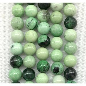 round green garnet Jade beads, approx 6mm dia