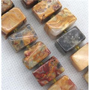 Crazy Agate beads, cuboid, approx 13-25mm