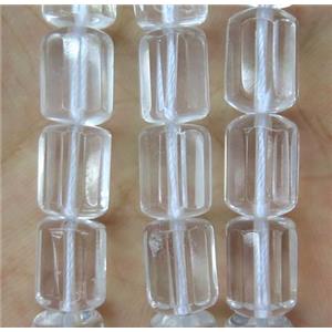 Clear Quartz tube beads, approx 8x12mm
