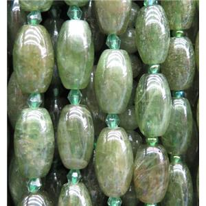 natural green Apatite oval beads, approx 10x16mm