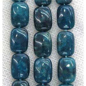 blue Apatite beads, rectangle, approx 10x14mm