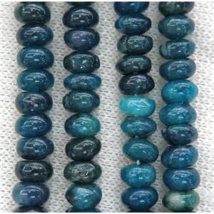 blue Apatite beads, rondelle, approx 5x8mm