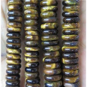 natural tiger eye stone heishi beads, approx 10mm dia