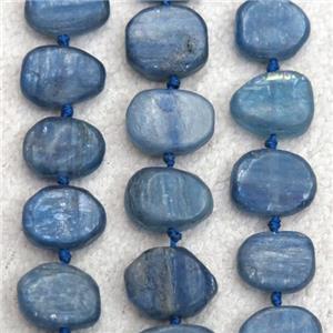 blue Kyanite beads, freeform, approx 8x12mm