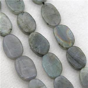 Labradorite beads, matte, freeform, approx 10-16mm