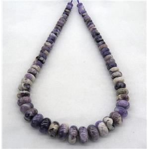 Dogtooth Amethyst collar beads, rondelle, approx 8-18mm