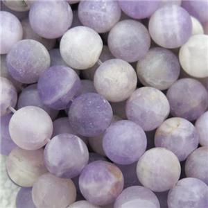 round matte purple Chalcedony beads, approx 12mm dia