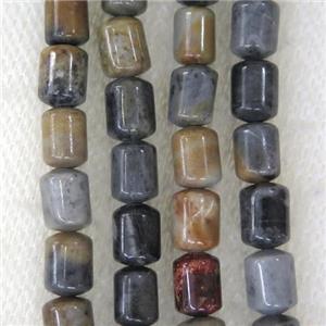 Picasso Jasper tube beads, approx 6x8mm