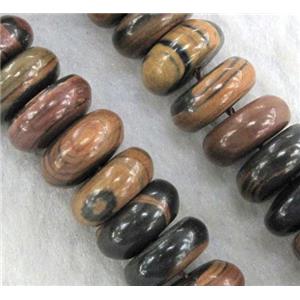 brown Opal Beads, rondelle, approx 10x16mm, 15.5 inches