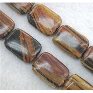 brown Opal Stone bead, rectangle, approx 22x30mm, 15.5 inches