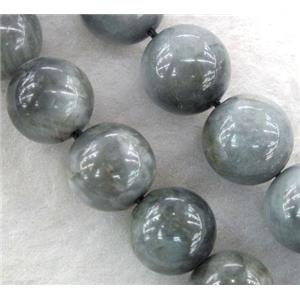 round natural hawk Eye Stone beads, approx 10mm dia, 15.5 inches