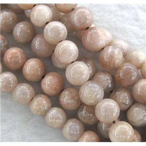 round pink SunStone beads, approx 6mm dia, 15.5 inches
