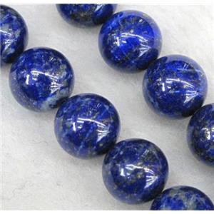 round Natural Lapis Lazuli beads, AA-grade, approx 6mm dia