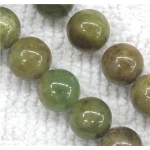 Peridot Beads, round, green, approx 10mm dia, 15.5 inches