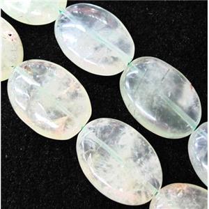 prehnite beads, oval, approx 18x25mm, 15.5 inches