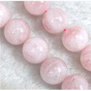 Malagasy Rose Quartz beads, round, A grade, approx 6mm dia, 15.5 inches