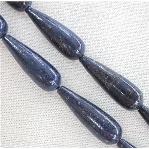 lapis lazuli beads, teardrop, approx 10x30mm
