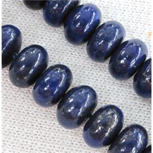 lapis lazuli beads, rondelle, approx 6x10mm
