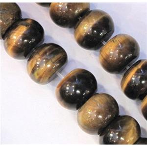 tiger eye bead, rondelle, AB grade, approx 8x12mm