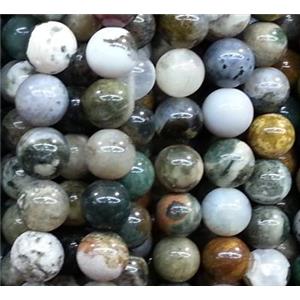 round Ocean Agate beads, 8mm dia, approx 48pcs per st