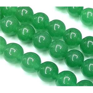 round green Jade beads, 10mm dia, approx 40pcs per st